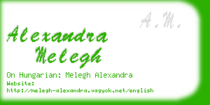 alexandra melegh business card